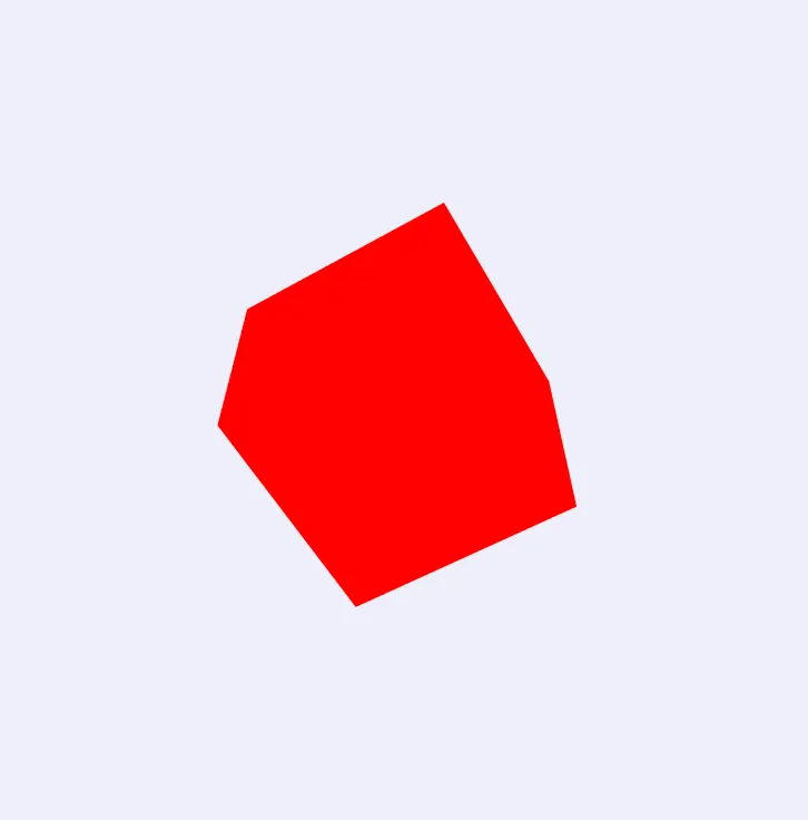 A red cube