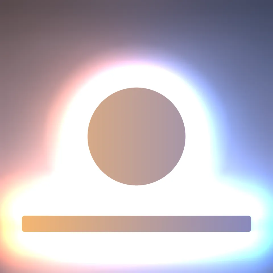 A radiance cascades scene with custom ray marching haze
