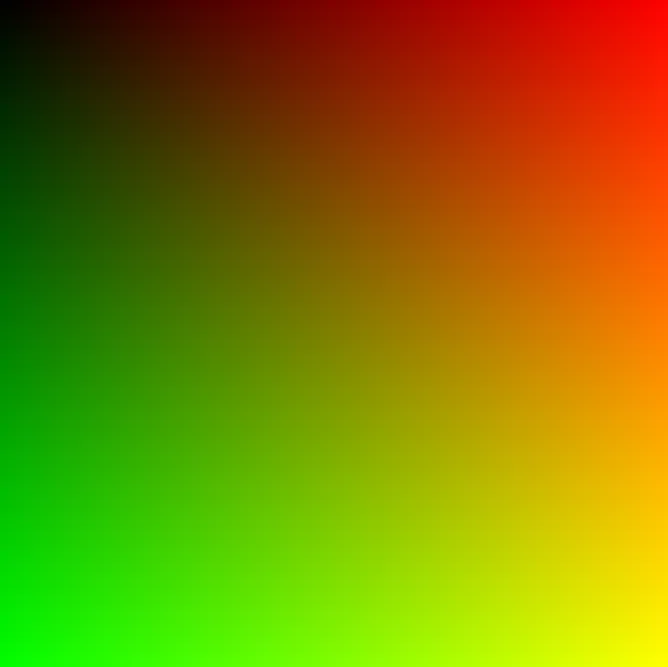 a red-green gradient