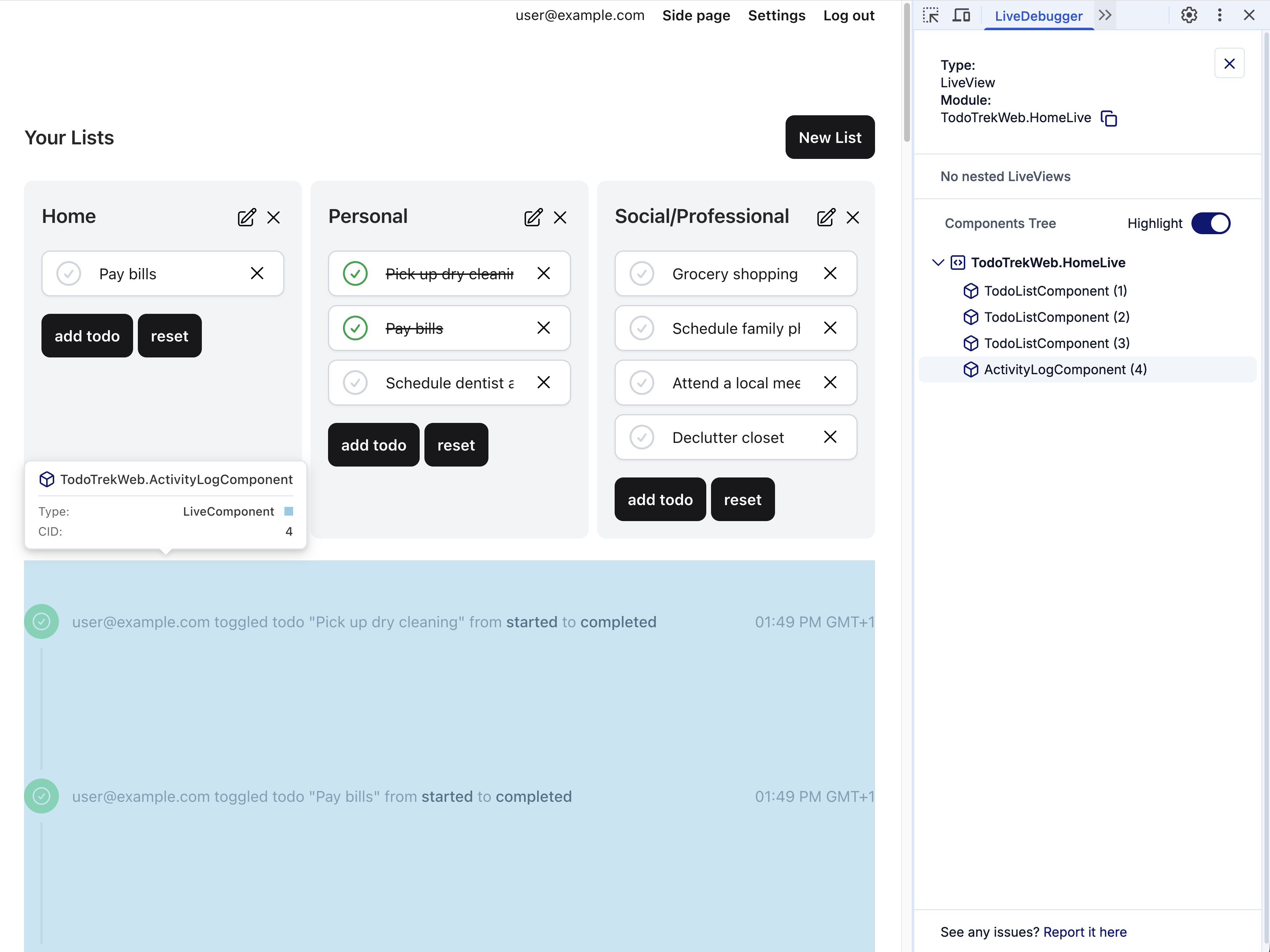 Explore your component structure