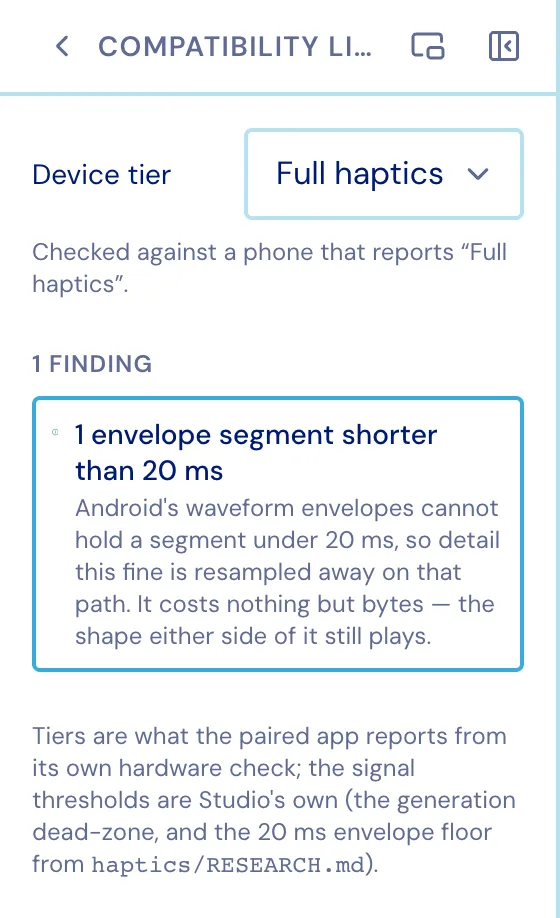 The Compatibility Linter tool